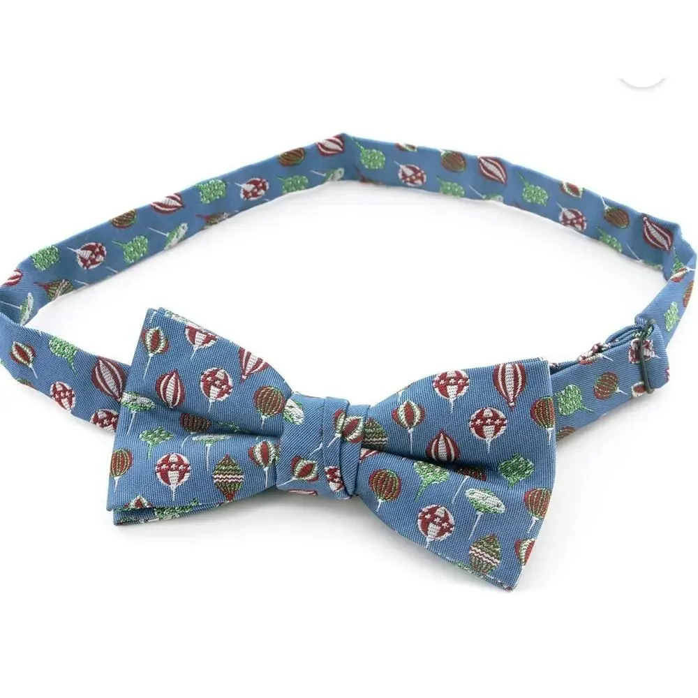 Boys Pre Tied Christmas Bow Tie Blue